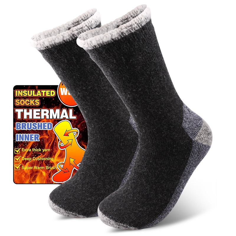 Wool Hiking Sock - 1 Pair Mens Merino Wool Warm