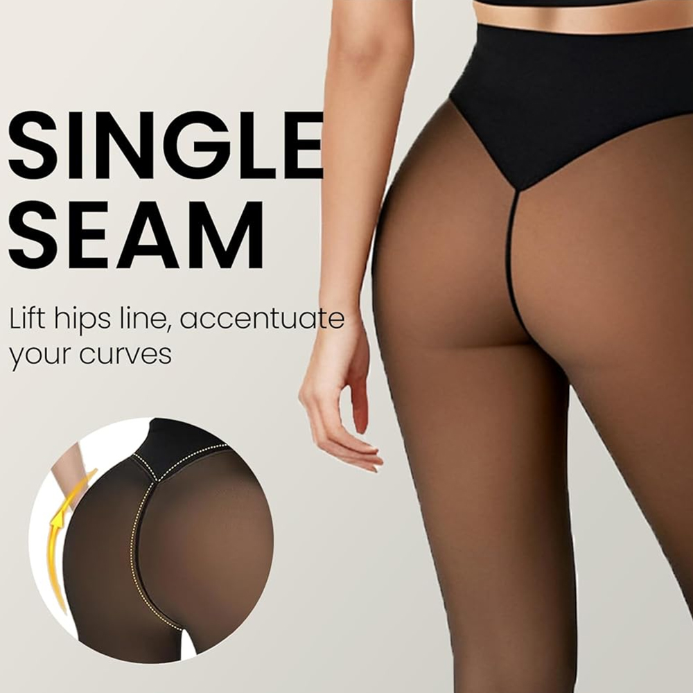 One Seam Fleece Lined Leggings - Tights Pantyhose Sheer review and price