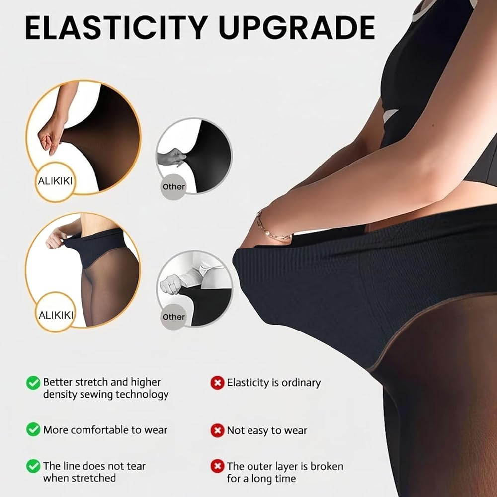 One Seam Fleece Lined Leggings - Tights Pantyhose Sheer review and price