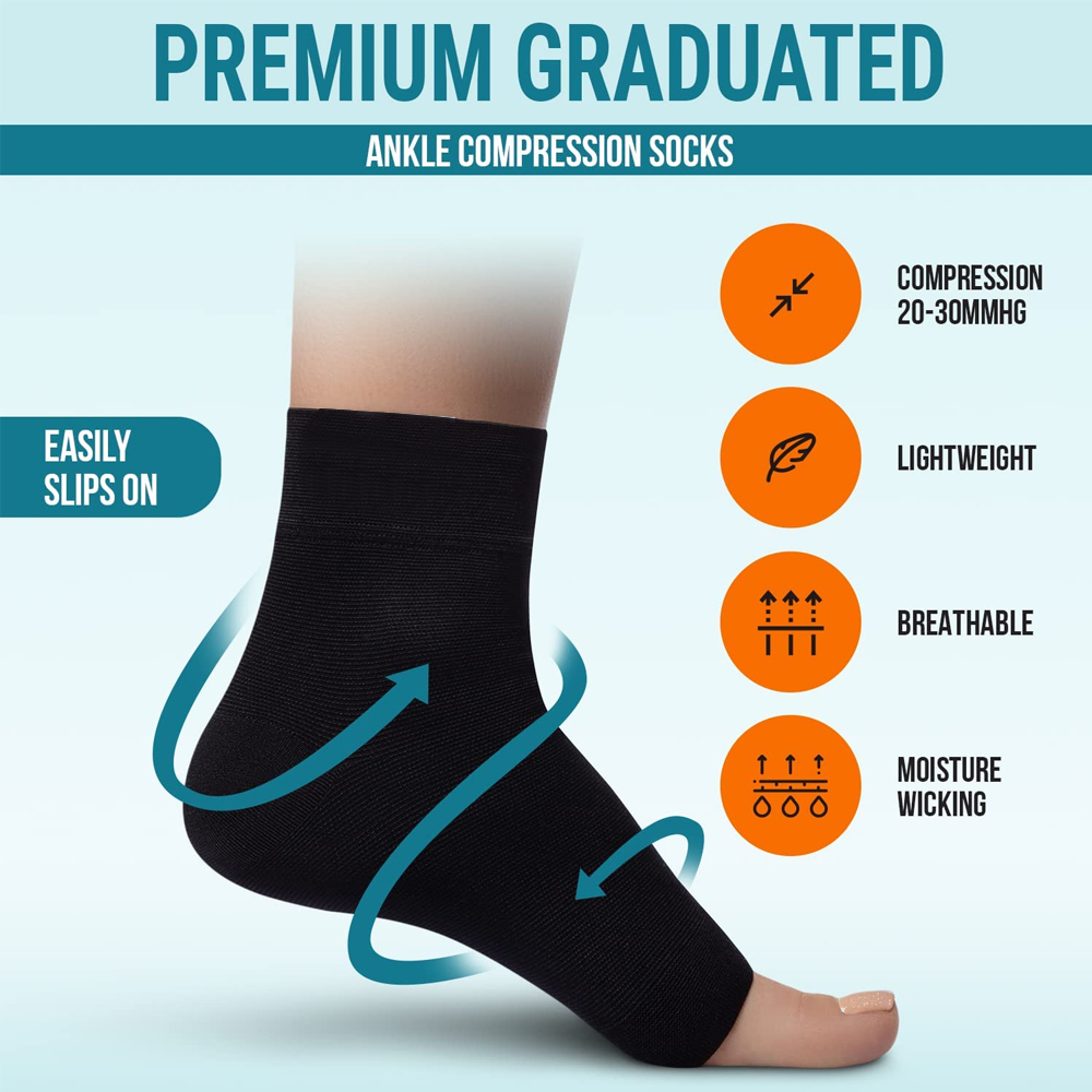1 Pair Nano Socks Neuropathy S - Ankle Brace Sock review and price