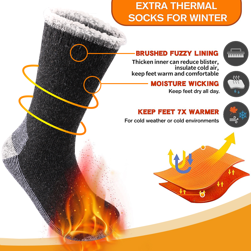 1 Pair Mens Merino Wool Warm S - Wool Hiking Sock review and price