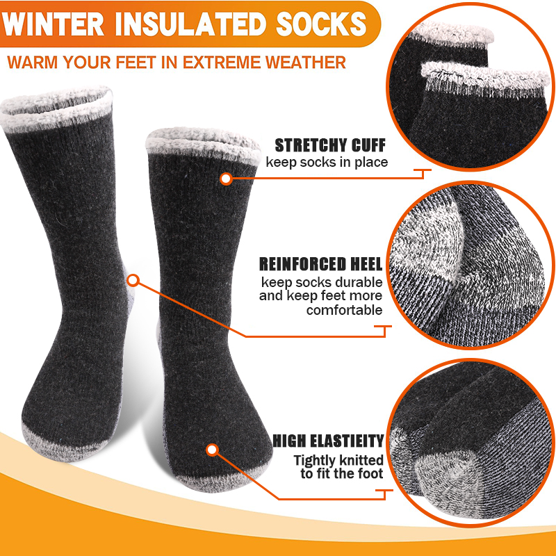 1 Pair Mens Merino Wool Warm S - Wool Hiking Sock review and price
